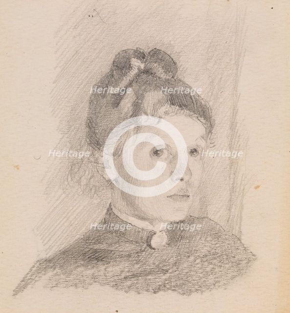Self-Portrait, 1880-1884. Creator: Schjerfbeck, Helene (1862-1946).