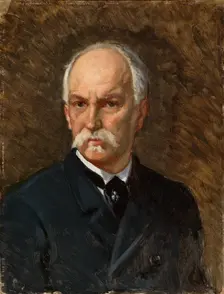 Self-Portrait, 1880-1890. Creator: Adolf von Becker