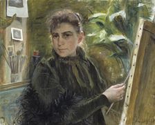 Self-Portrait, 1880. Creator: Elisabeth Keyser