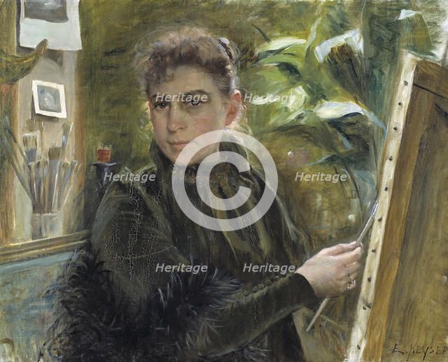 Self-Portrait, 1880. Creator: Elisabeth Keyser.