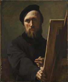 Self-portrait, 1880. Creator: Flandrin, Hippolyte (1809-1864)