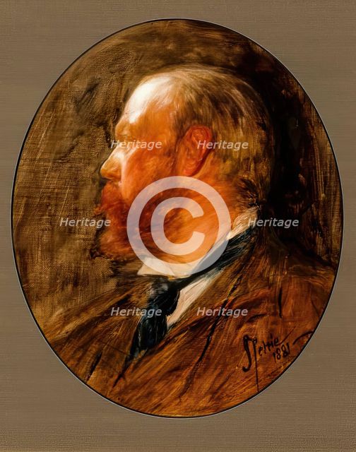 Self Portrait, 1881. Creator: John Pettie.