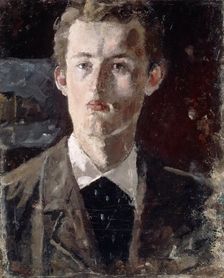 Self-portrait, 1882-1883. Creator: Munch, Edvard (1863-1944)