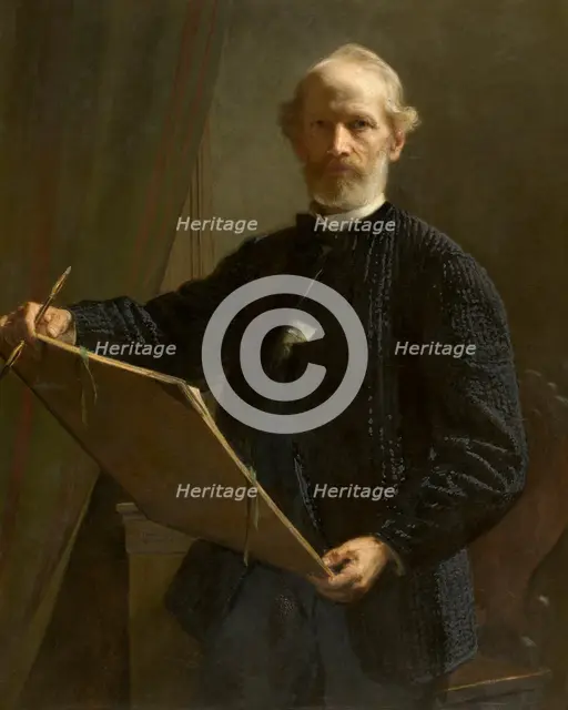 Self Portrait, 1882. Creator: Eduard Julius Friedrich Bendemann.