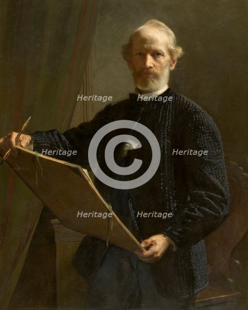 Self Portrait, 1882. Creator: Eduard Julius Friedrich Bendemann.