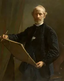 Self Portrait, 1882. Creator: Eduard Julius Friedrich Bendemann