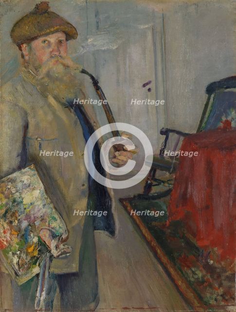 Self-Portrait, 1883. Creator: Christian Krohg.