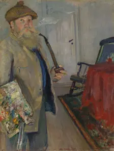Self-Portrait, 1883. Creator: Christian Krohg