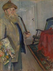Self-Portrait, 1883. Creator: Christian Krohg