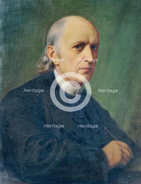 Self-portrait, 1883. Creator: Eduard von Steinle.