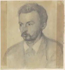 Self-Portrait, 1895. Creator: Hammershøi, Vilhelm (1864-1916)