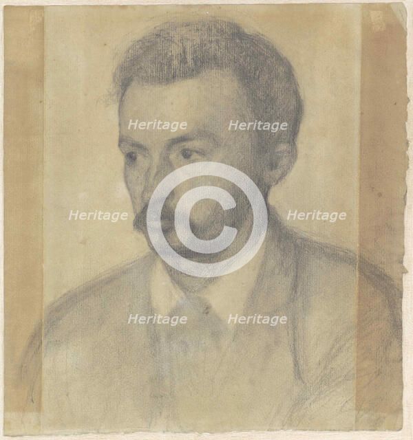 Self-Portrait, 1895. Creator: Hammershøi, Vilhelm (1864-1916).