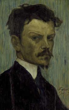 Self portrait, 1895. Creator: Olof Sager-Nelson