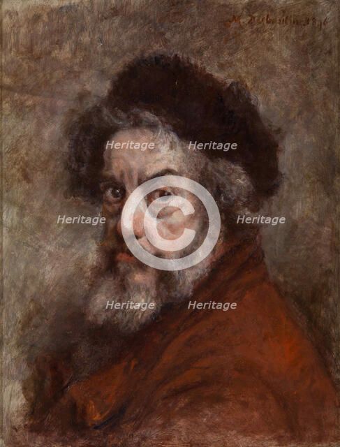 Self-Portrait, 1896. Creator: Desboutin, Marcellin Gilbert (1823-1902).