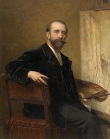 Self Portrait, 1896. Creator: Karel Ooms