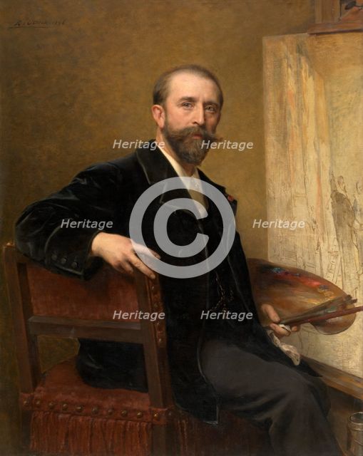 Self Portrait, 1896. Creator: Karel Ooms.