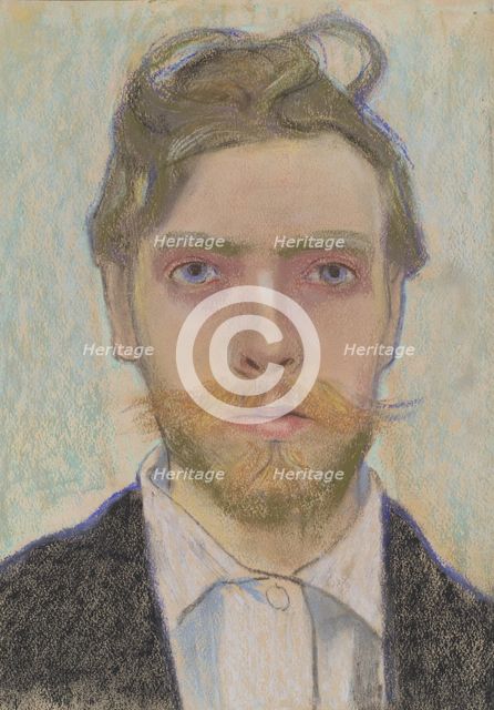 Self-Portrait, 1897. Creator: Stanislaw Wyspianski.