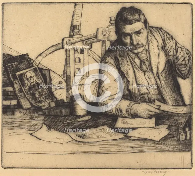 Self-Portrait, 1897. Creator: William Strang.