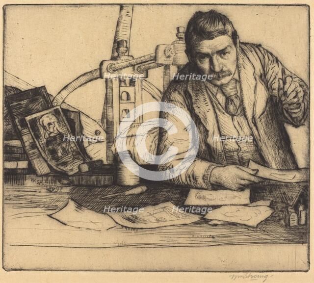 Self-Portrait, 1897. Creator: William Strang.