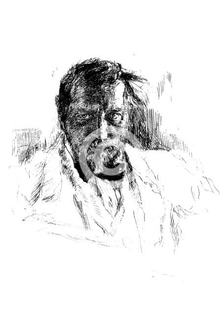 'Self-portrait', 1898.  Artist: Valentin Serov