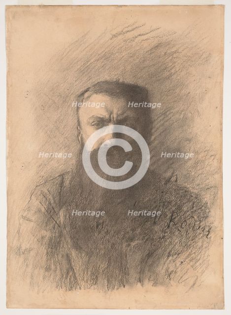 Self-Portrait, 1898. Creator: Rodin, Auguste (1840-1917).