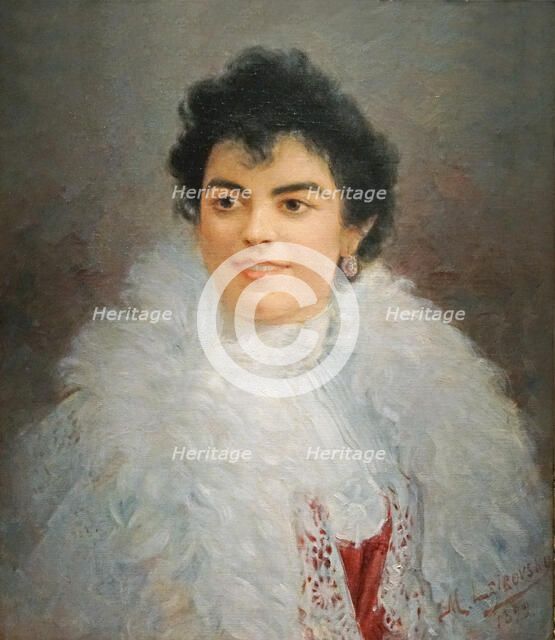 Self-portrait, 1899. Creator: Greffulhe, Elisabeth, Comtesse (1860-1952).