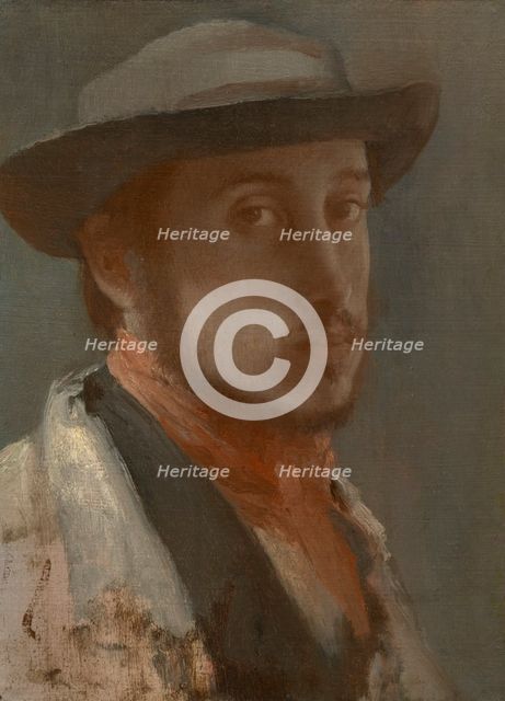 Self-Portrait, 1899. Creator: Edgar Degas.