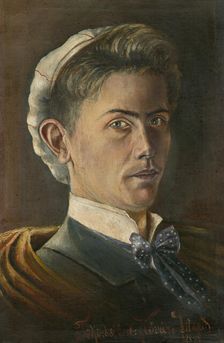 Self-portrait, 1899. Creator: Konstantín Kövári-Kacmarik