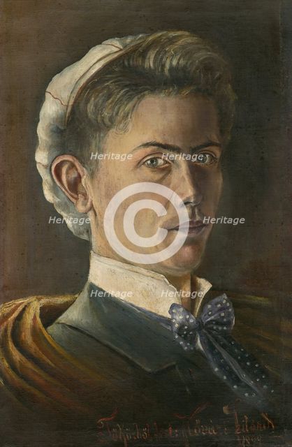 Self-portrait, 1899. Creator: Konstantín Kövári-Kacmarik.
