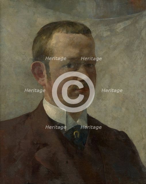 Self-portrait, 1890-1898. Creator: Akos von Aranyossy.