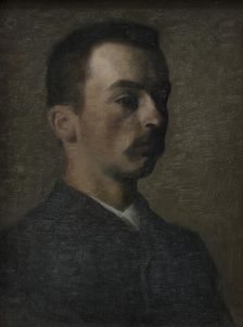 Self-Portrait, 1890. Creator: Hammershøi, Vilhelm (1864-1916)