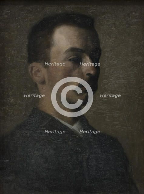 Self-Portrait, 1890. Creator: Hammershøi, Vilhelm (1864-1916).