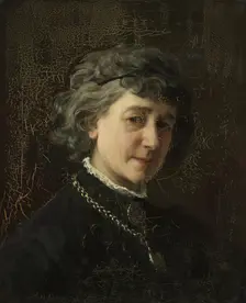 Self-Portrait, 1890. Creator: Johanne Mathilde Dietrichson