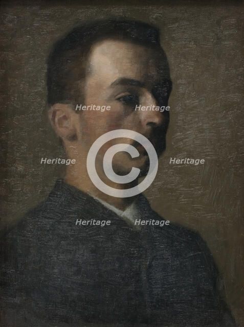 Self-Portrait, 1890. Creator: Vilhelm Hammershøi.