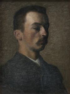Self-Portrait, 1890. Creator: Vilhelm Hammershøi