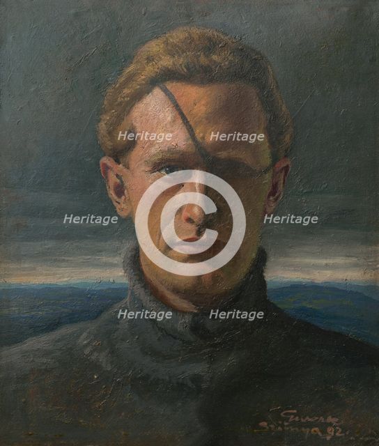 Self-Portrait, 1892. Creator: Edmund Gwerk.