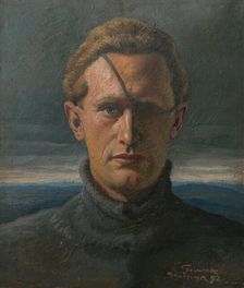 Self-Portrait, 1892. Creator: Edmund Gwerk