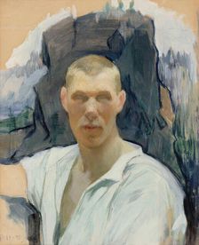 Self-Portrait, 1893. Creator: Halonen, Pekka (1865-1933)