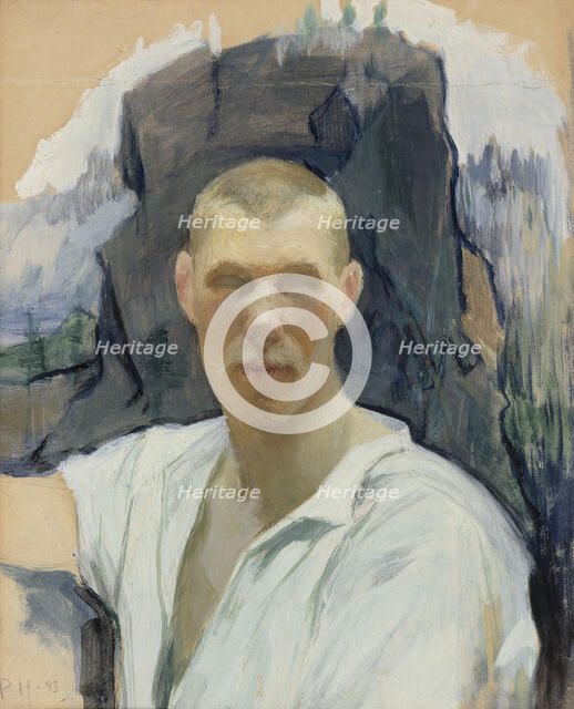 Self-Portrait, 1893. Creator: Pekka Halonen.