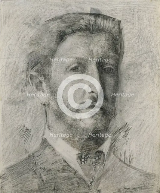 Self-Portrait, 1904-1905. Artist: Vrubel, Mikhail Alexandrovich (1856-1910)
