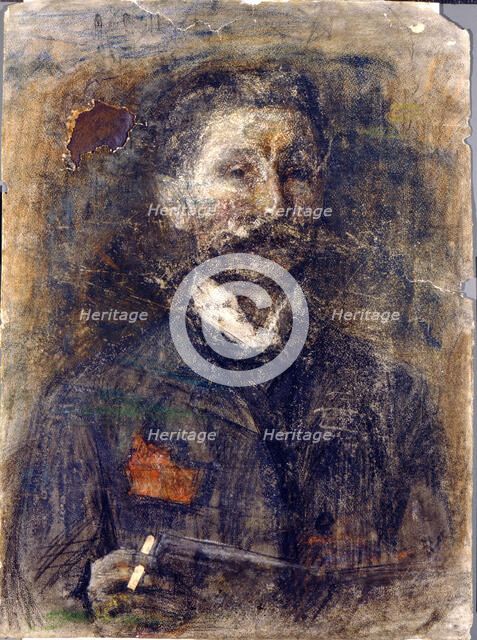 'Self-portrait', 1904.  Artist: Mikhail Vrubel