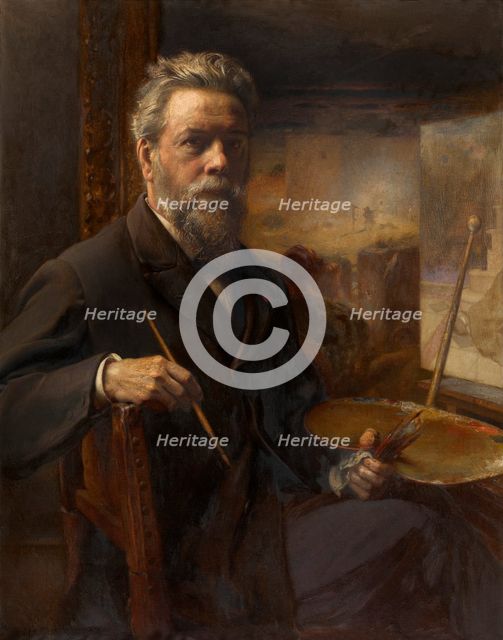 Self Portrait, 1904. Creator: Pierre Jean van der Ouderaa.