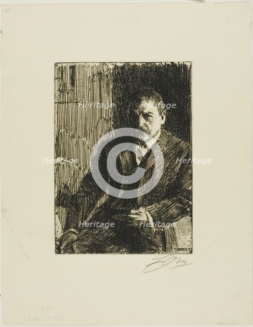 Self-Portrait 1904 I, 1904. Creator: Anders Leonard Zorn.