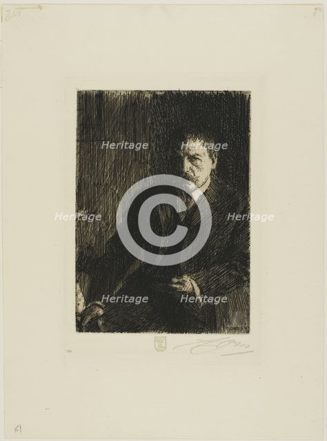 Self-Portrait 1904 I, 1904. Creator: Anders Leonard Zorn.