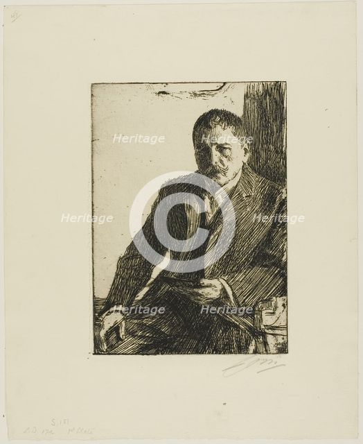 Self-Portrait 1904 II, 1904. Creator: Anders Leonard Zorn.