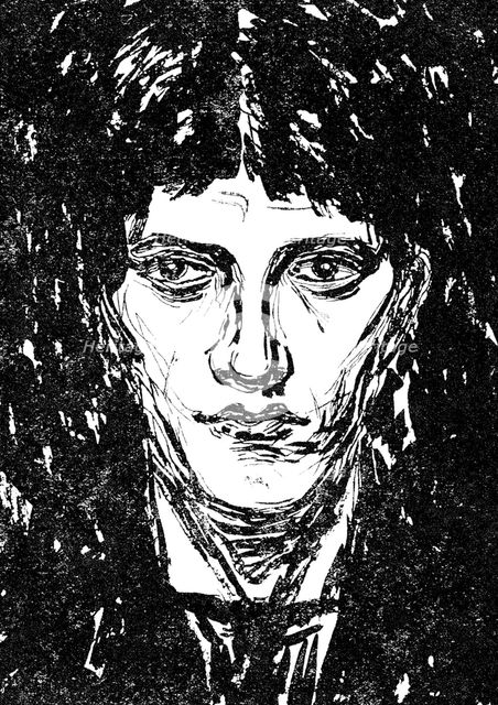 'Self-portrait', 1905.  Artist: Nikolaj Petrovic Feofilaktov