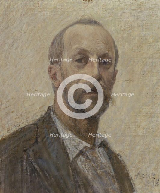 Self-Portrait, 1905. Creator: Johan Axel Gustav Acke.