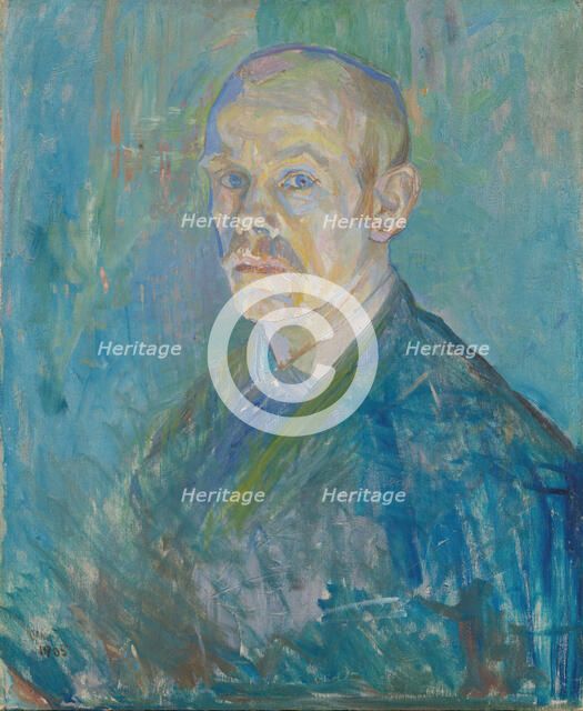 Self-Portrait, 1905. Creator: Oluf Wold-Torne.