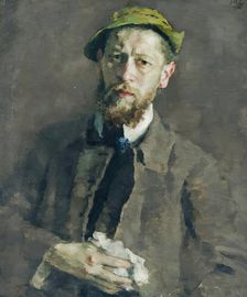 Self-portrait, 1906. Creator: Ferdinand Matthias Zerlacher
