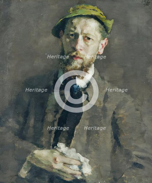 Self-portrait, 1906. Creator: Ferdinand Matthias Zerlacher.